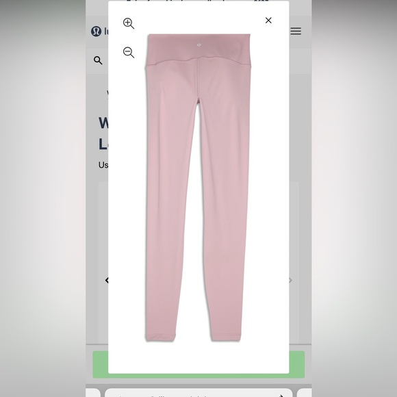 Lilac Lululemon Wunder Under Size 10 - Picture 2 of 3